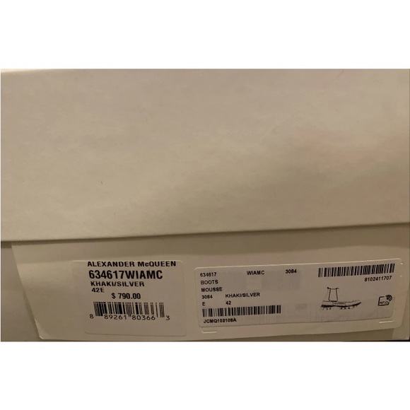 NewALEXANDER MCQUEEN Men's Solid Leather Sport  Boots. Size 42 Org.… - Picture 11 of 11